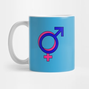 Male and Female Symbols overlaid Mug